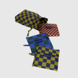 Standard Baggu Set Of 3 (Jewel Checks)