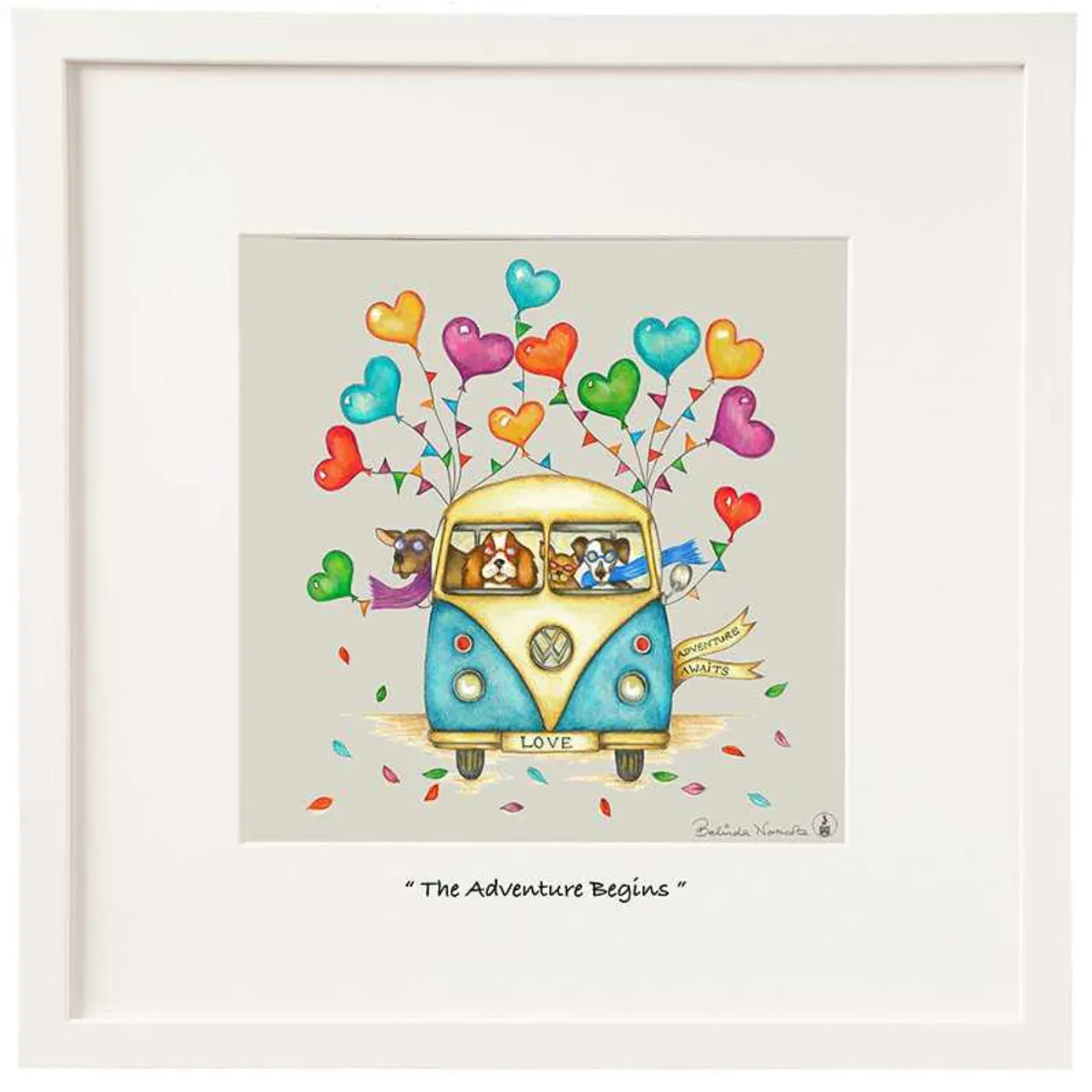 The Adventure Begins 6"x6" | Belinda Northcote Design Frame (6x6)