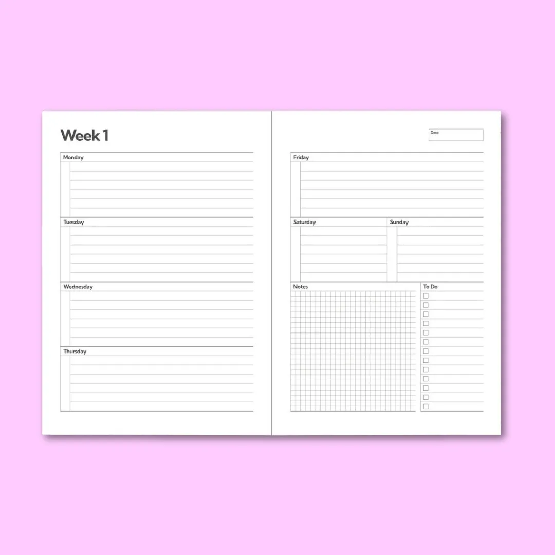 The Weekly Planner - Midnight