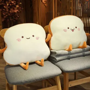 Toasty Cozy Buddy: 2-in-1 Cute Toast Bread Pillow