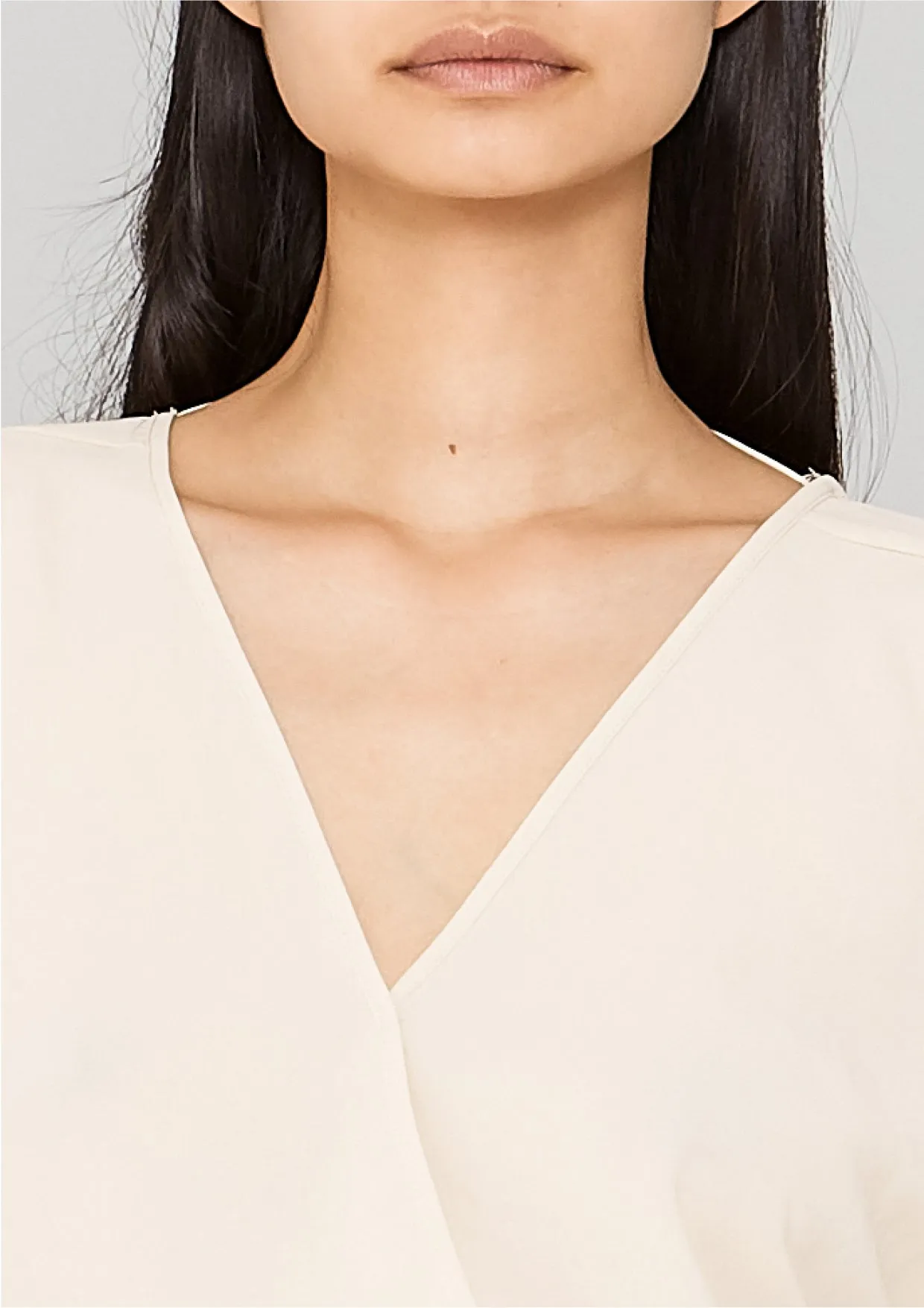 TOP DRAPING - creme