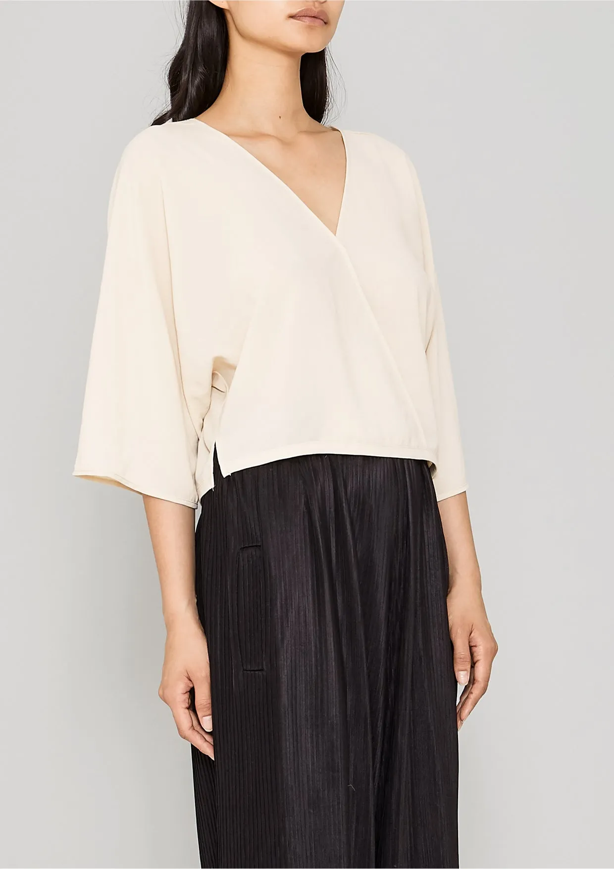 TOP DRAPING - creme