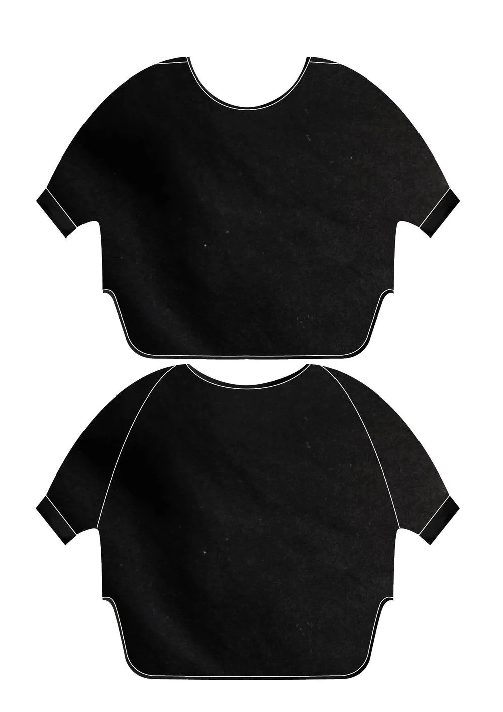 TOP OVERSIZED black plain