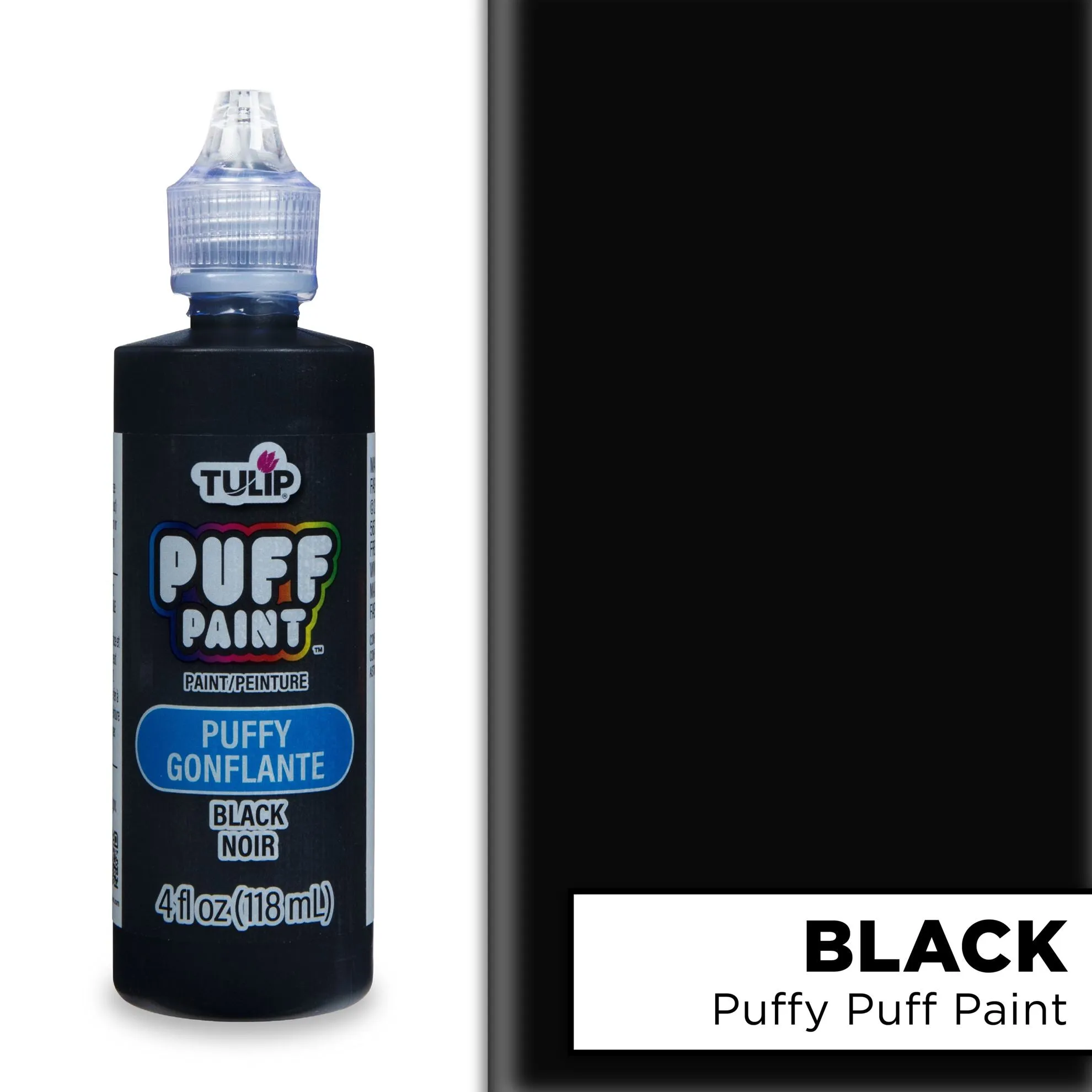 Tulip Puff Paint Slick Black 4 fl. oz. 3 Pack