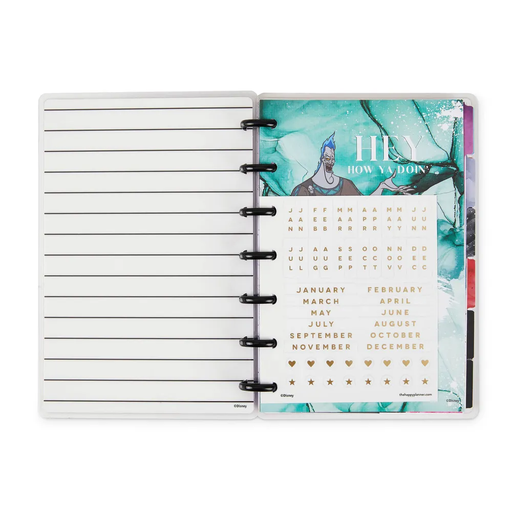 Undated Disney© Villains Mini Dashboard Happy Planner - 12 Months