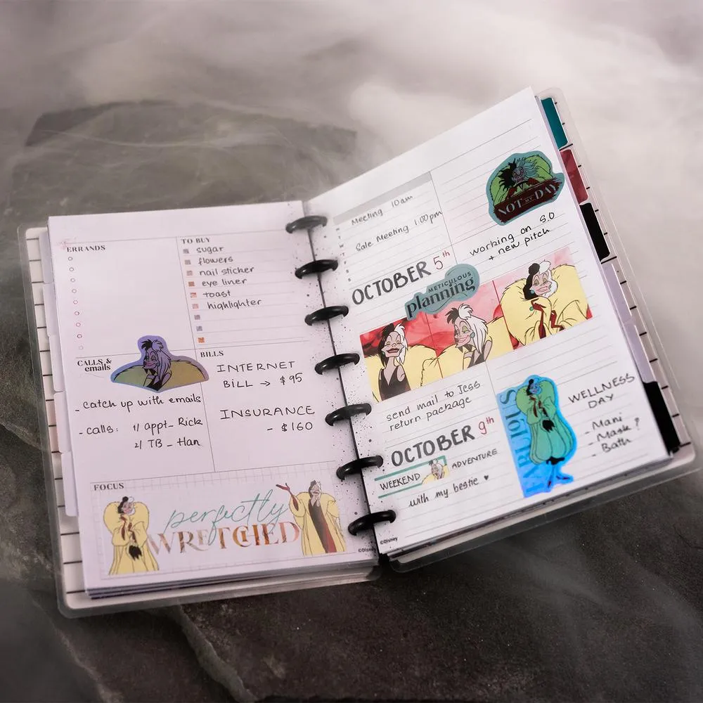 Undated Disney© Villains Mini Dashboard Happy Planner - 12 Months