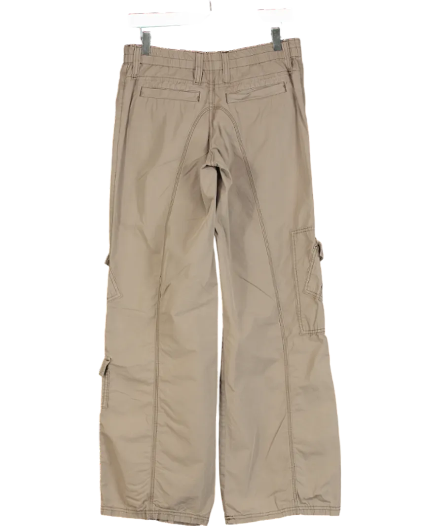 Urban Outfitters Beige Y2k Multi Pocket Cargo Pants UK S