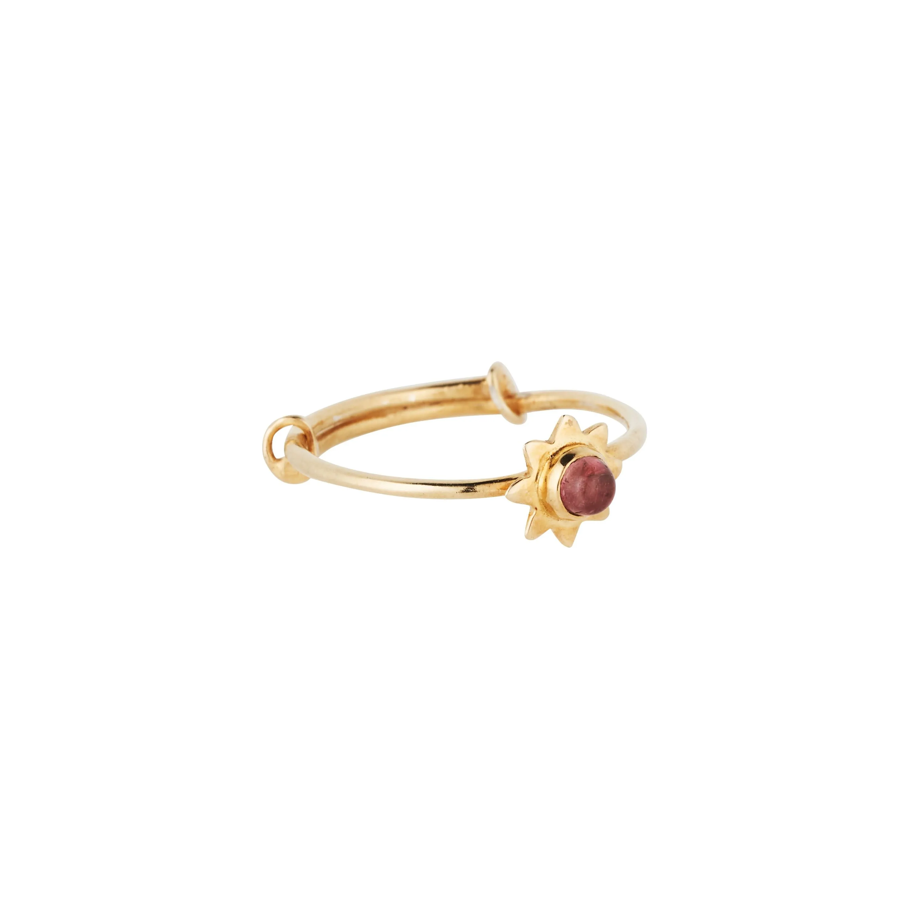 Vama | Flora Ring | Metal-Sterling Silver | Stone-Tourmaline | Finish-Shiny