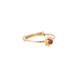 Vama | Flora Ring | Metal-Sterling Silver | Stone-Tourmaline | Finish-Shiny
