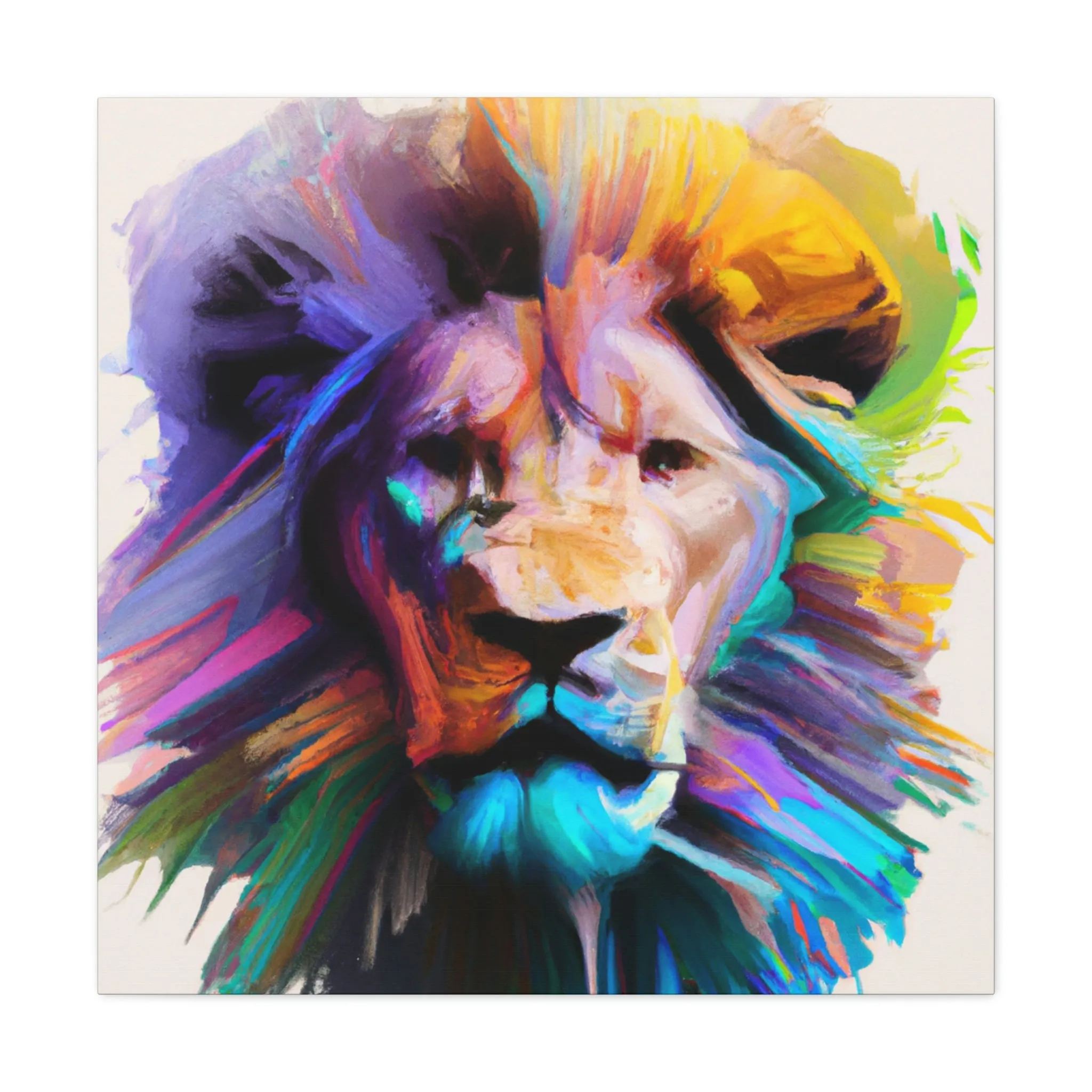 Vibrant Roar. - Canvas