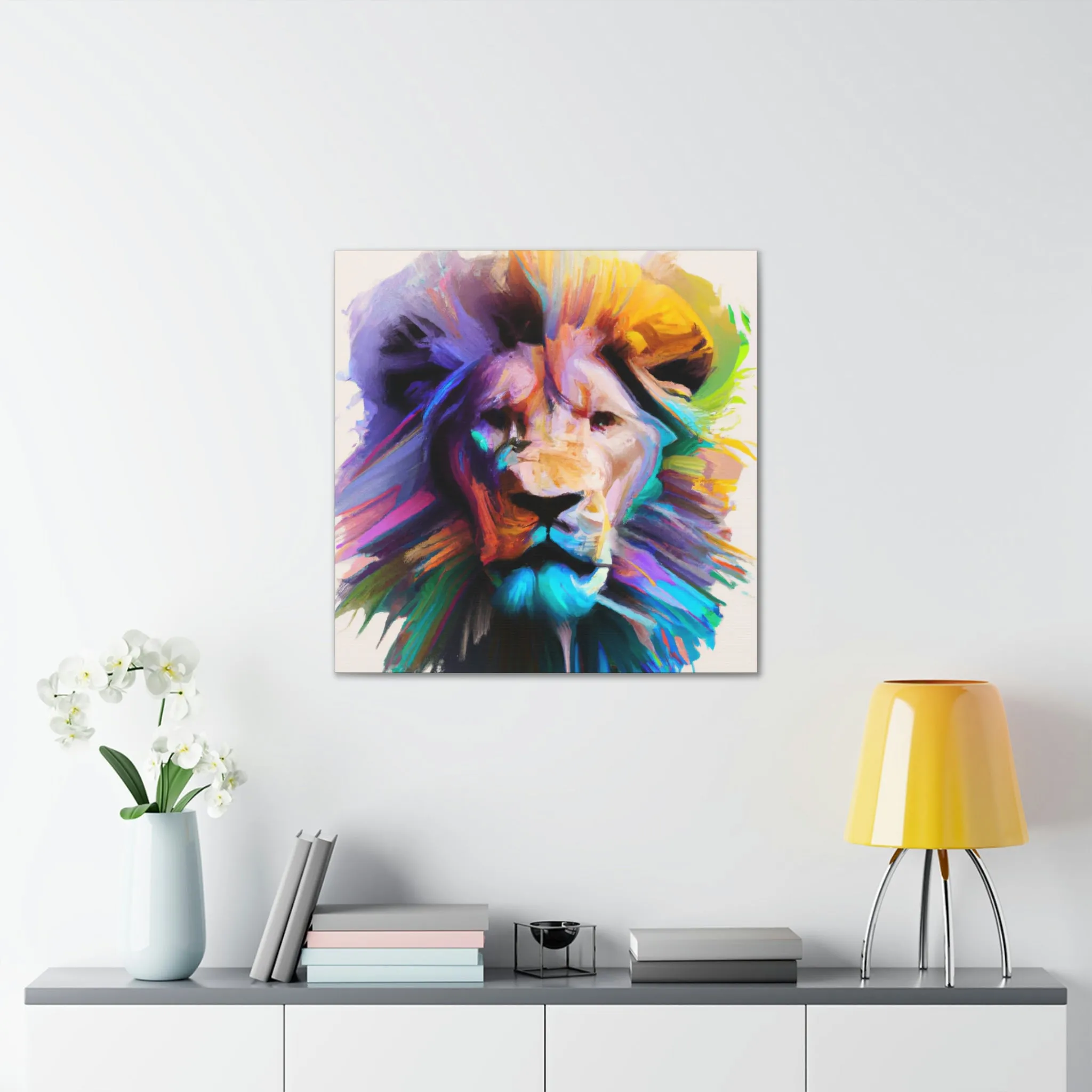 Vibrant Roar. - Canvas
