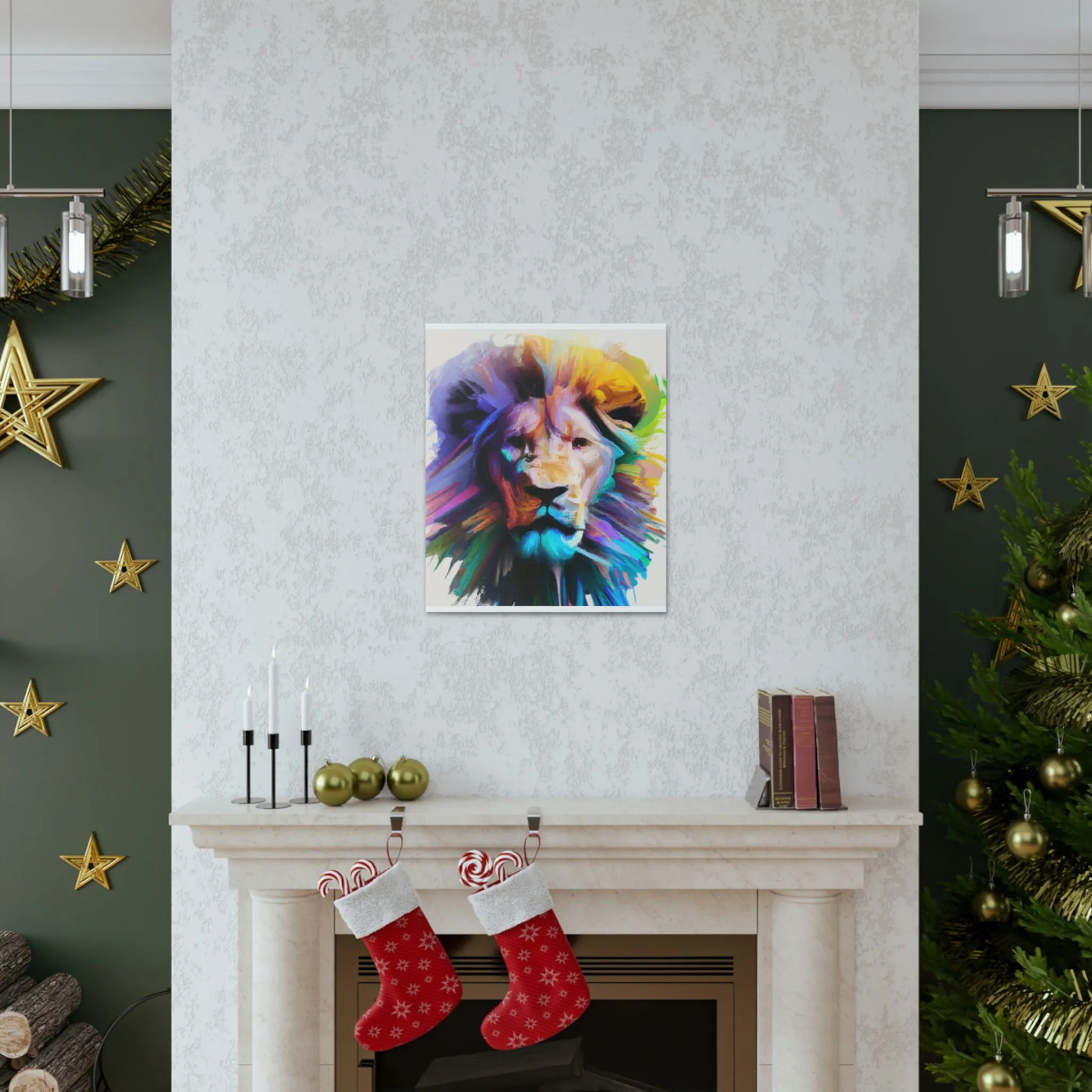 Vibrant Roar. - Canvas
