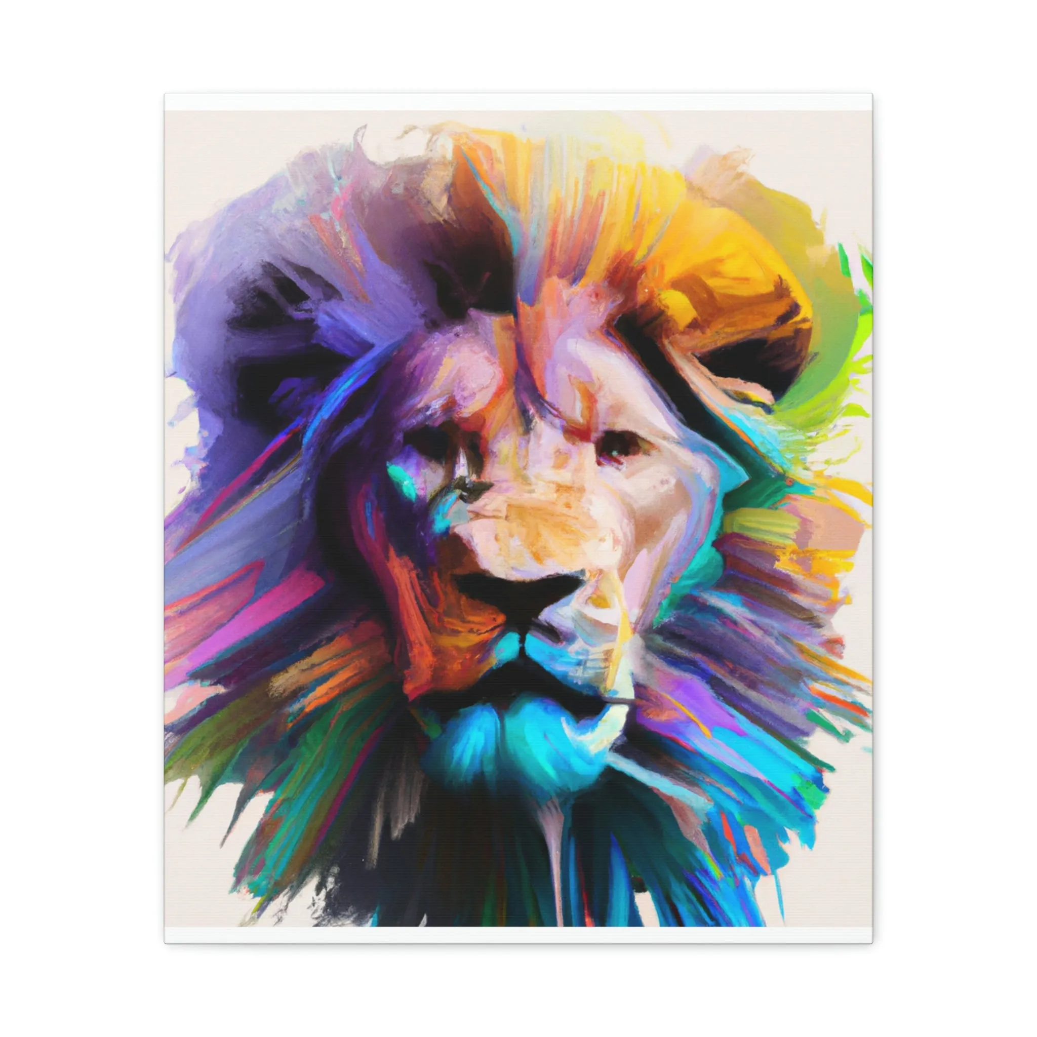 Vibrant Roar. - Canvas