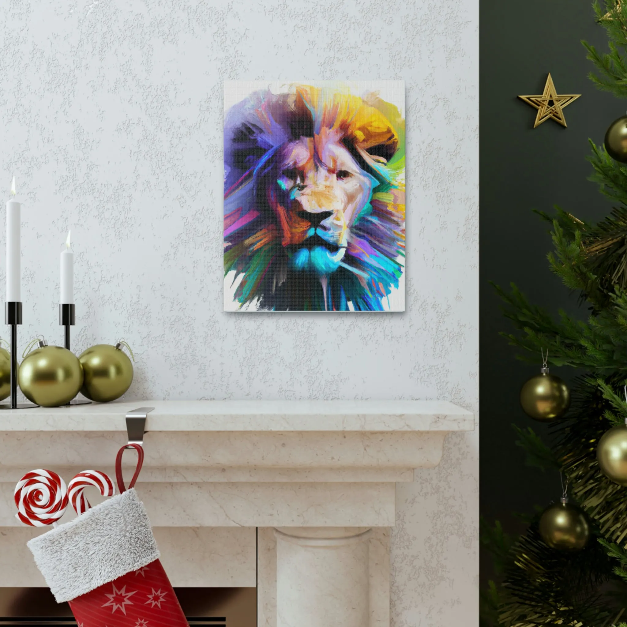 Vibrant Roar. - Canvas