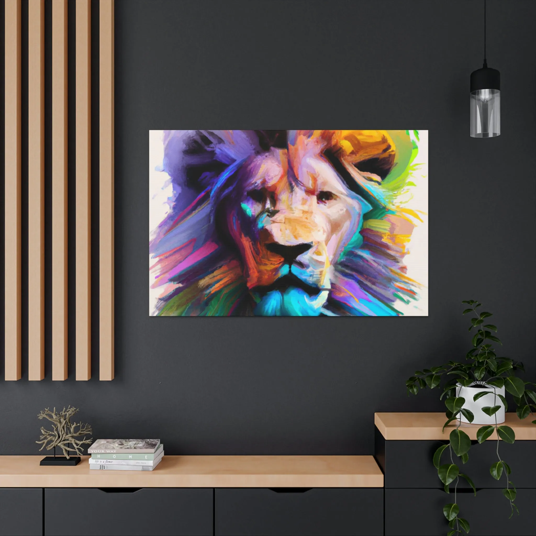 Vibrant Roar. - Canvas