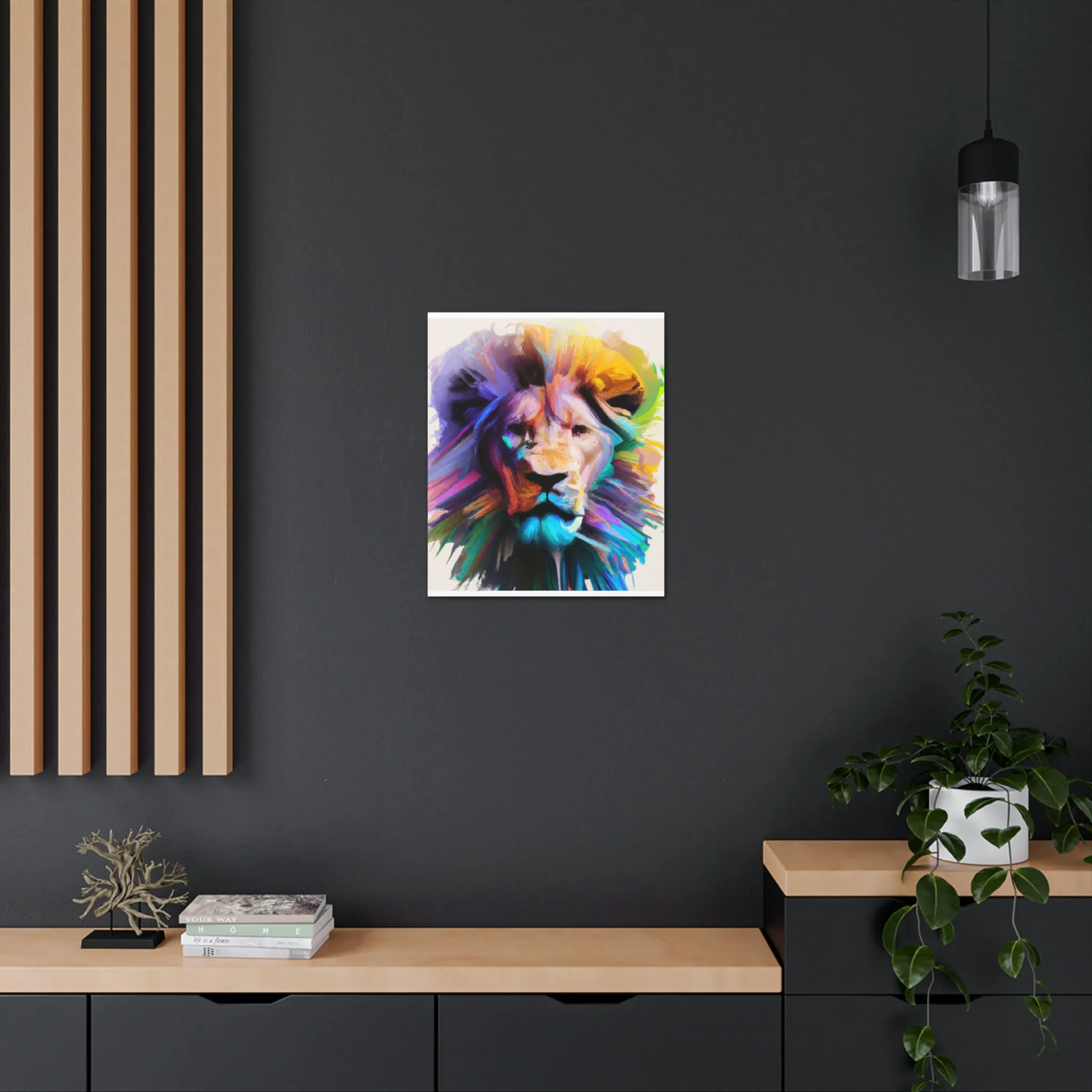 Vibrant Roar. - Canvas