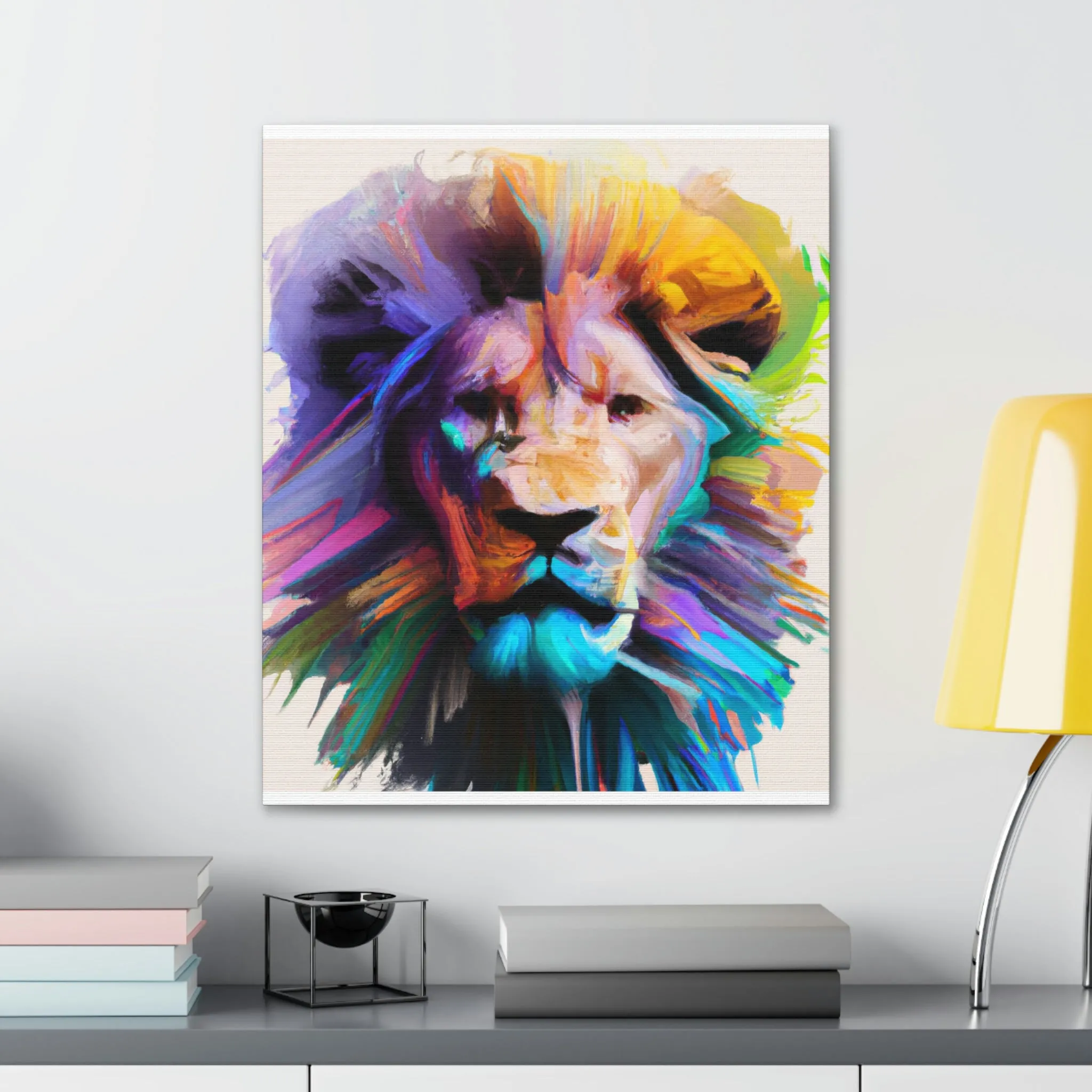 Vibrant Roar. - Canvas