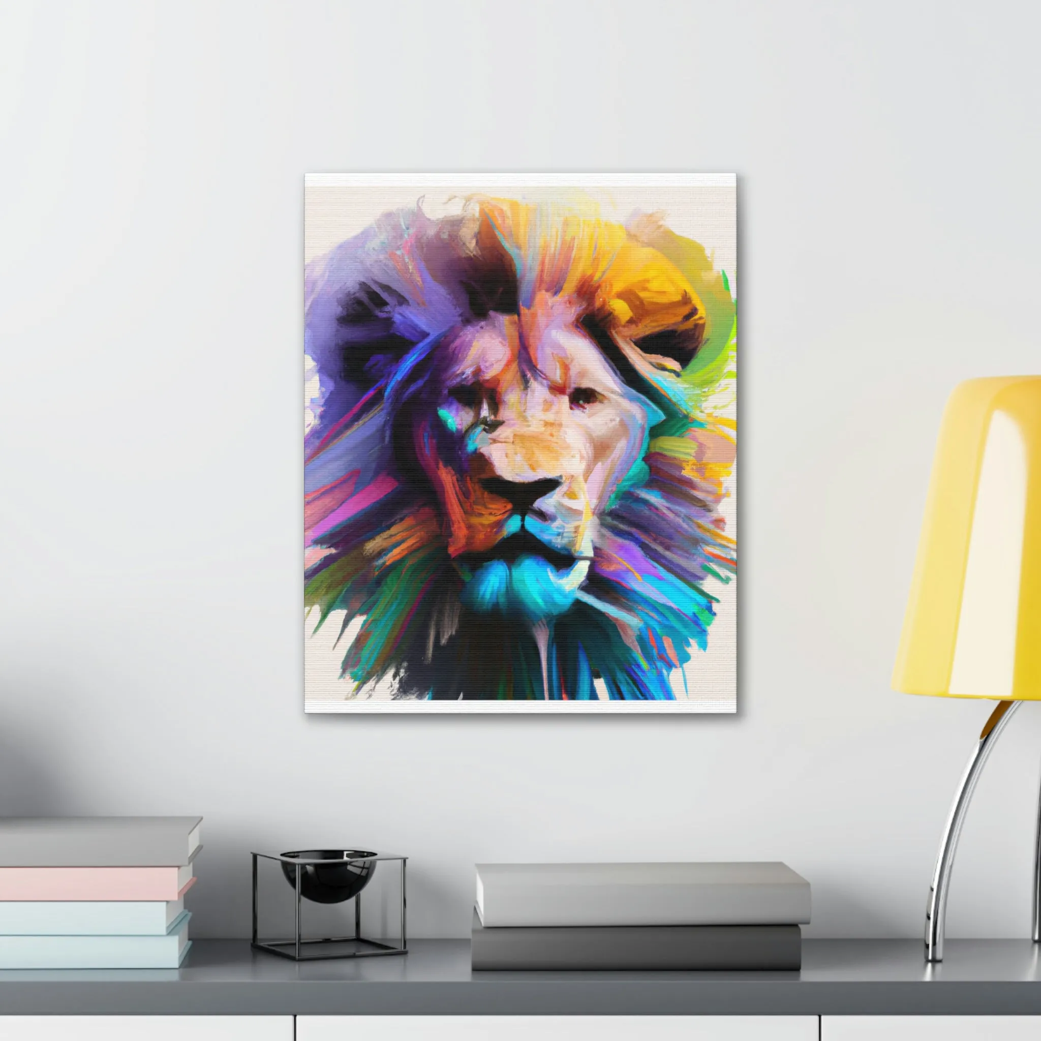 Vibrant Roar. - Canvas