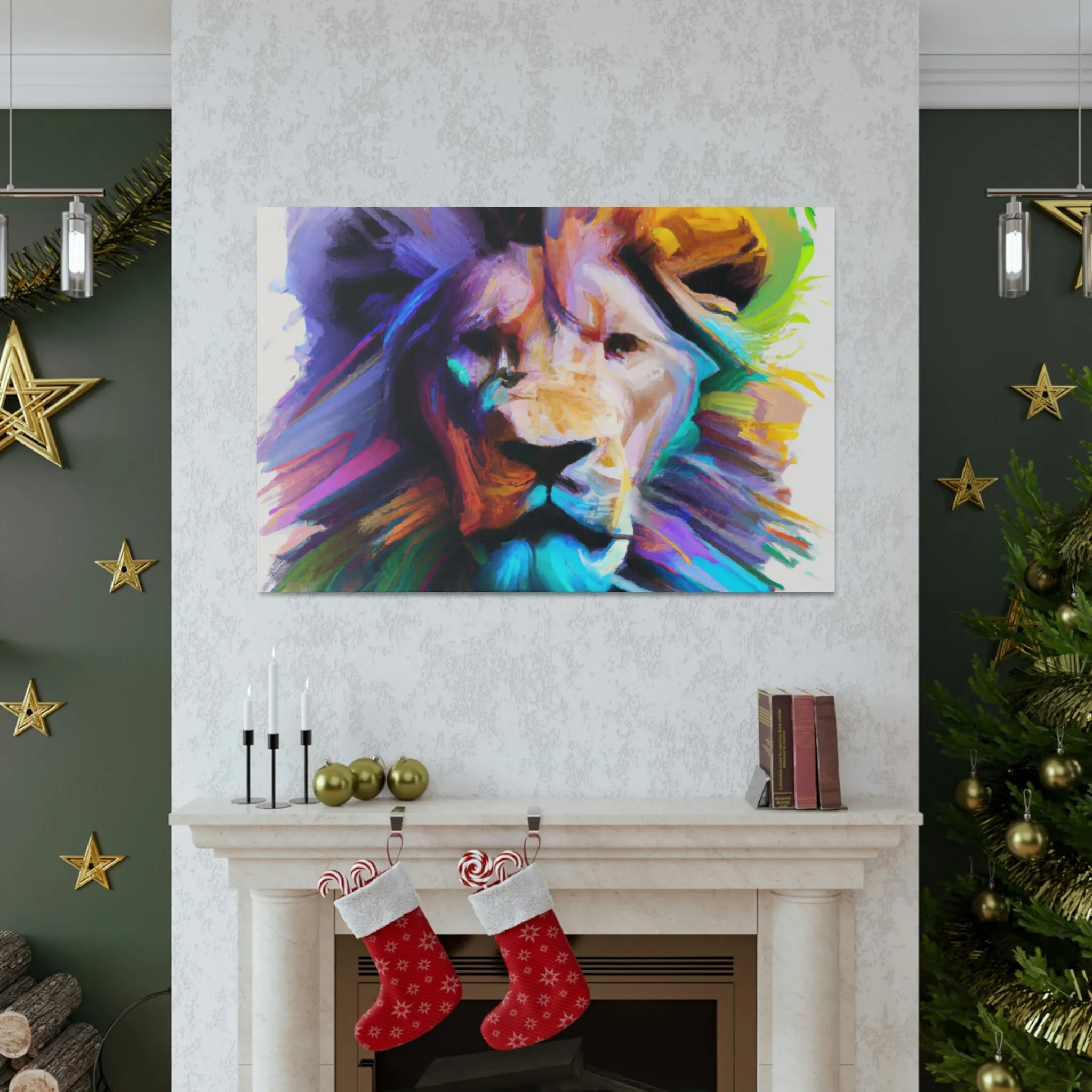 Vibrant Roar. - Canvas