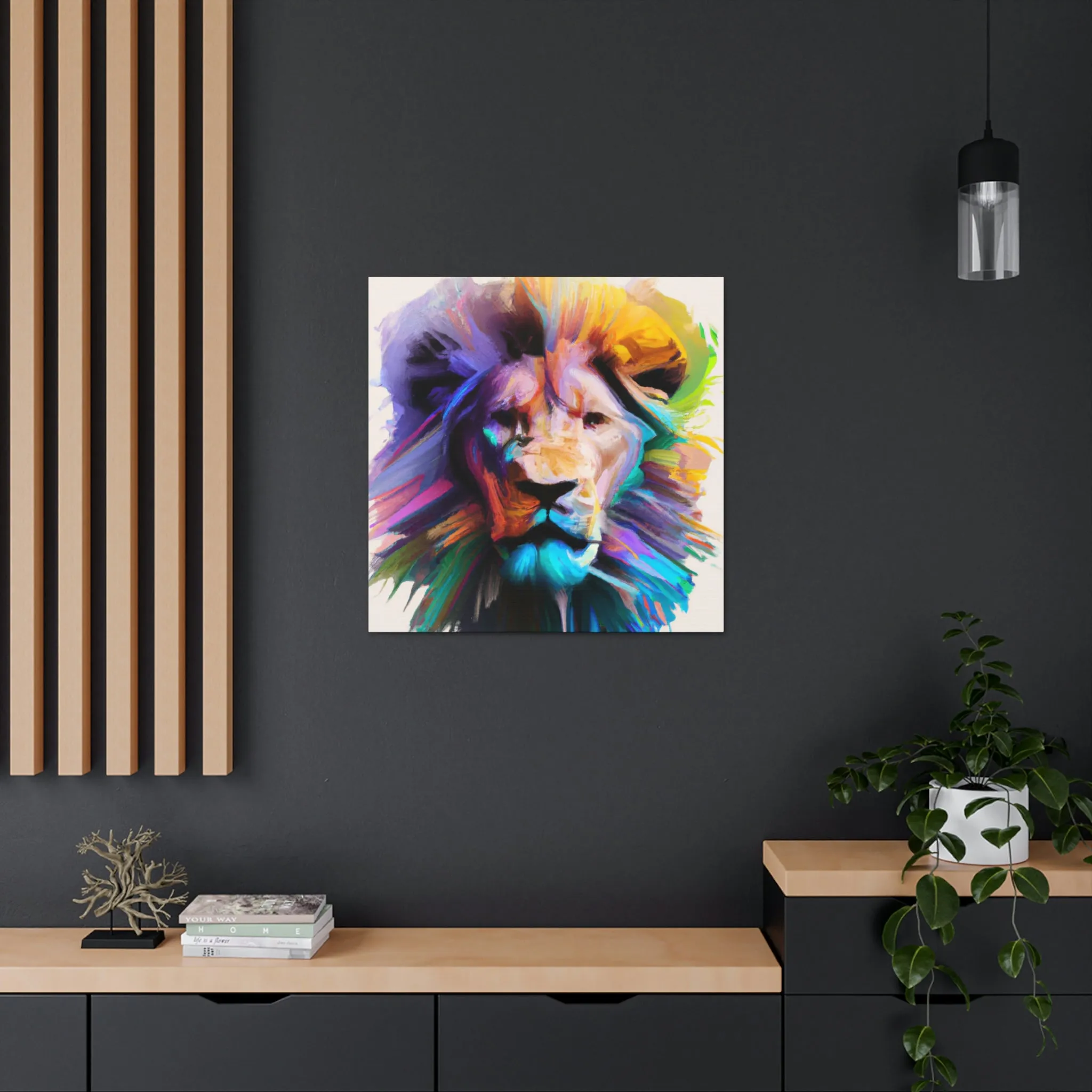 Vibrant Roar. - Canvas