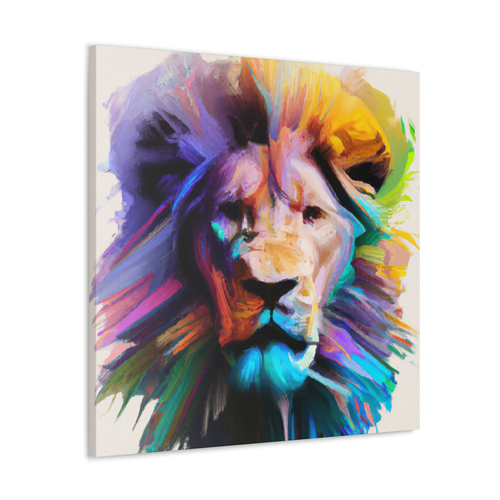 Vibrant Roar. - Canvas