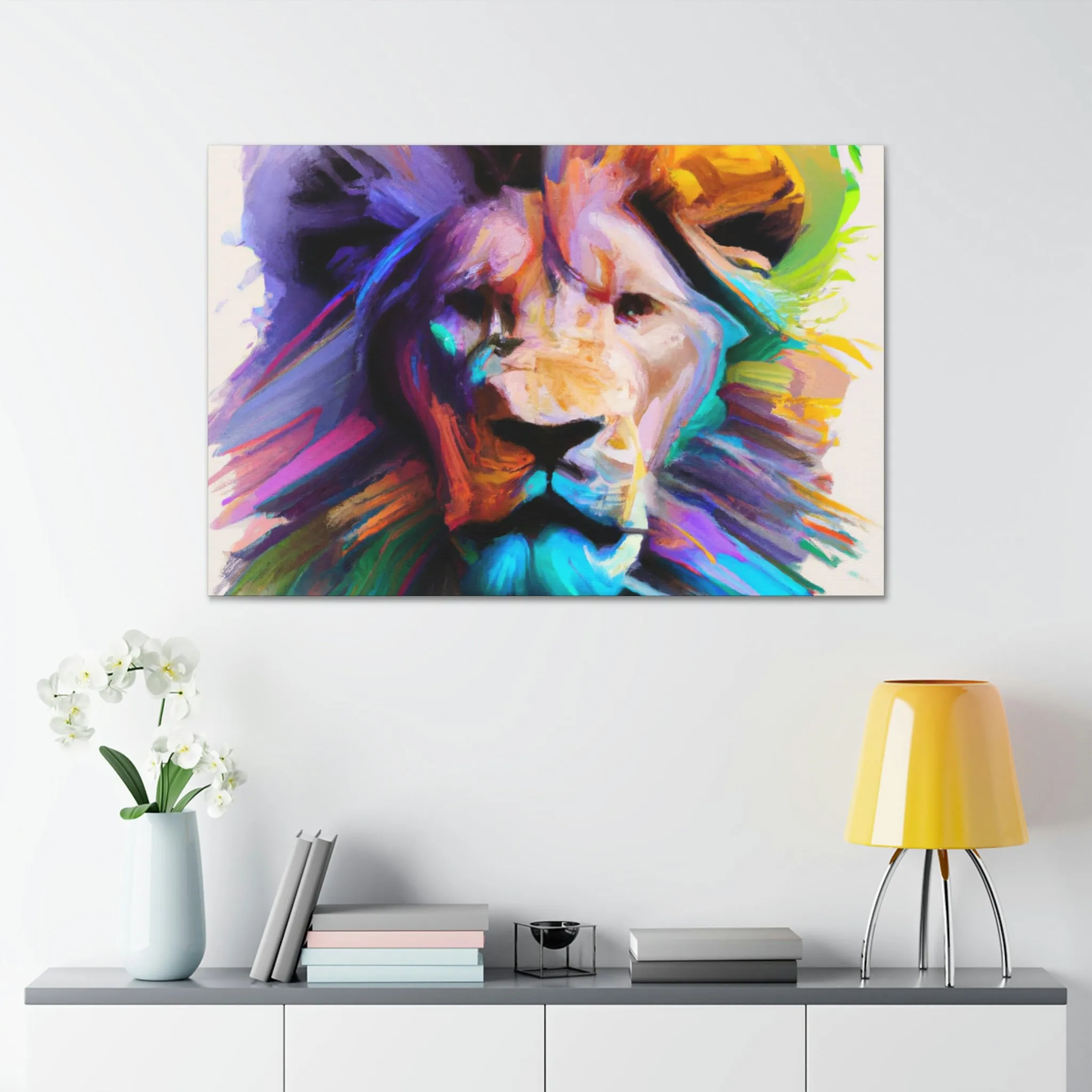 Vibrant Roar. - Canvas