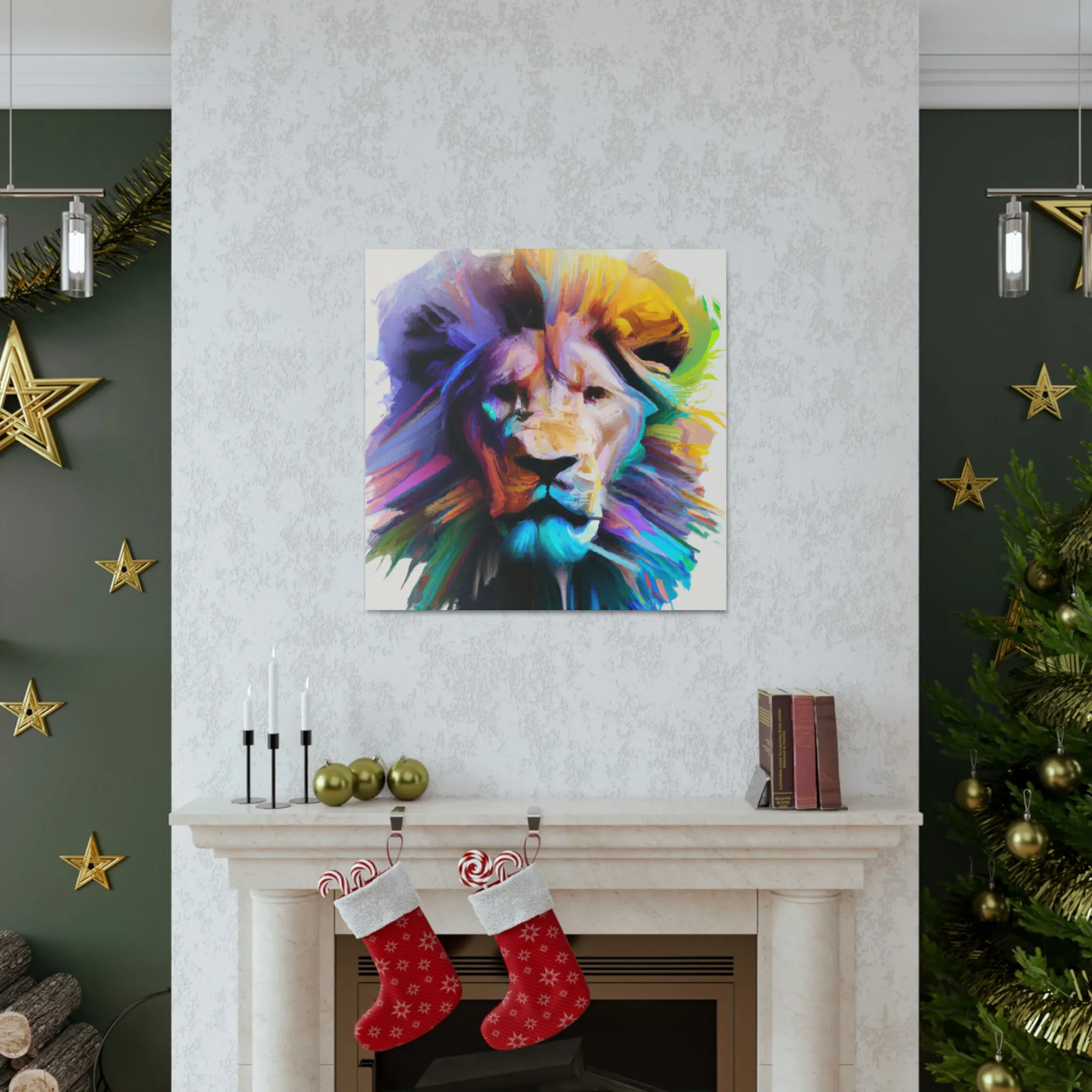 Vibrant Roar. - Canvas