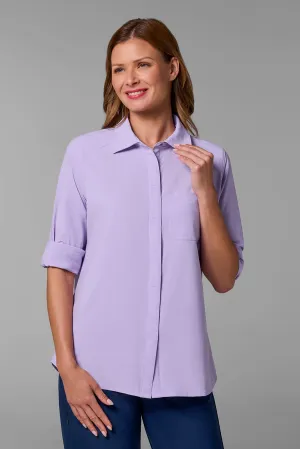Women's Amara Smart Shirt | Lavendula Stripe
