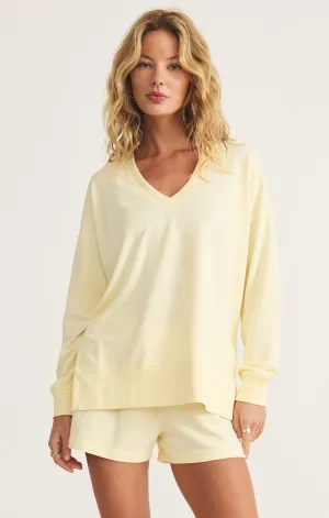 Yellow Modern V-Neck Weekender